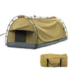 King Single Air Swag Camping Swags Dome Tent Free Standing Canvas Dome Hiking Deluxe