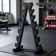 6 Pair Tier Dumbbells Rack Dumbbell Stand Storage Racking Home Gym Equipment