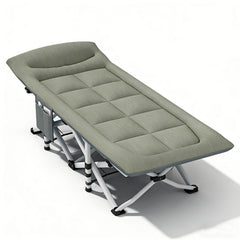 Folding Foldable Portable Camping Bed Recliner Chair Beach Outdoor Stretcher Green