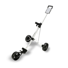 Foldable Aluminum Golf Club Buggy Trolley Cart Push Pull Footbrake Accessories