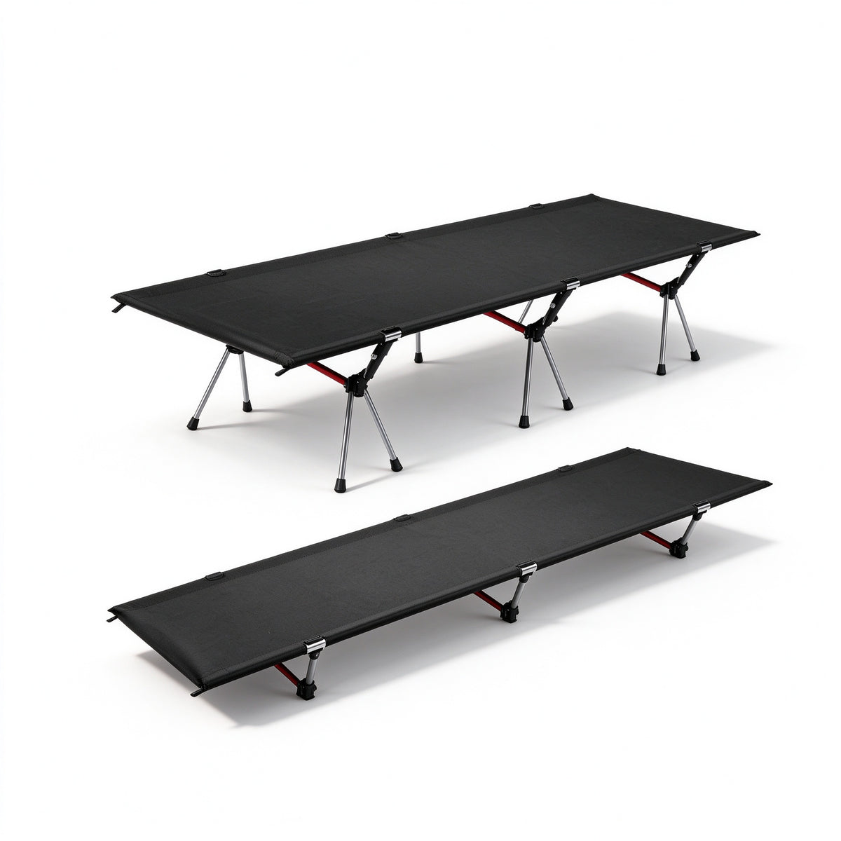 Height Adjustable Foldable Portable Outdoor Folding Camping Bed Stretcher Sleeping Cot Carry Bag