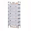 Portable Shoe Rack Stackable Cabinet Organiser Footwear Storage Dustproof Cover Wardrobe White