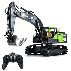 HUINA 1/18 13CH RC Alloy Excavator Construction Engineering Vehicle Toy Gift