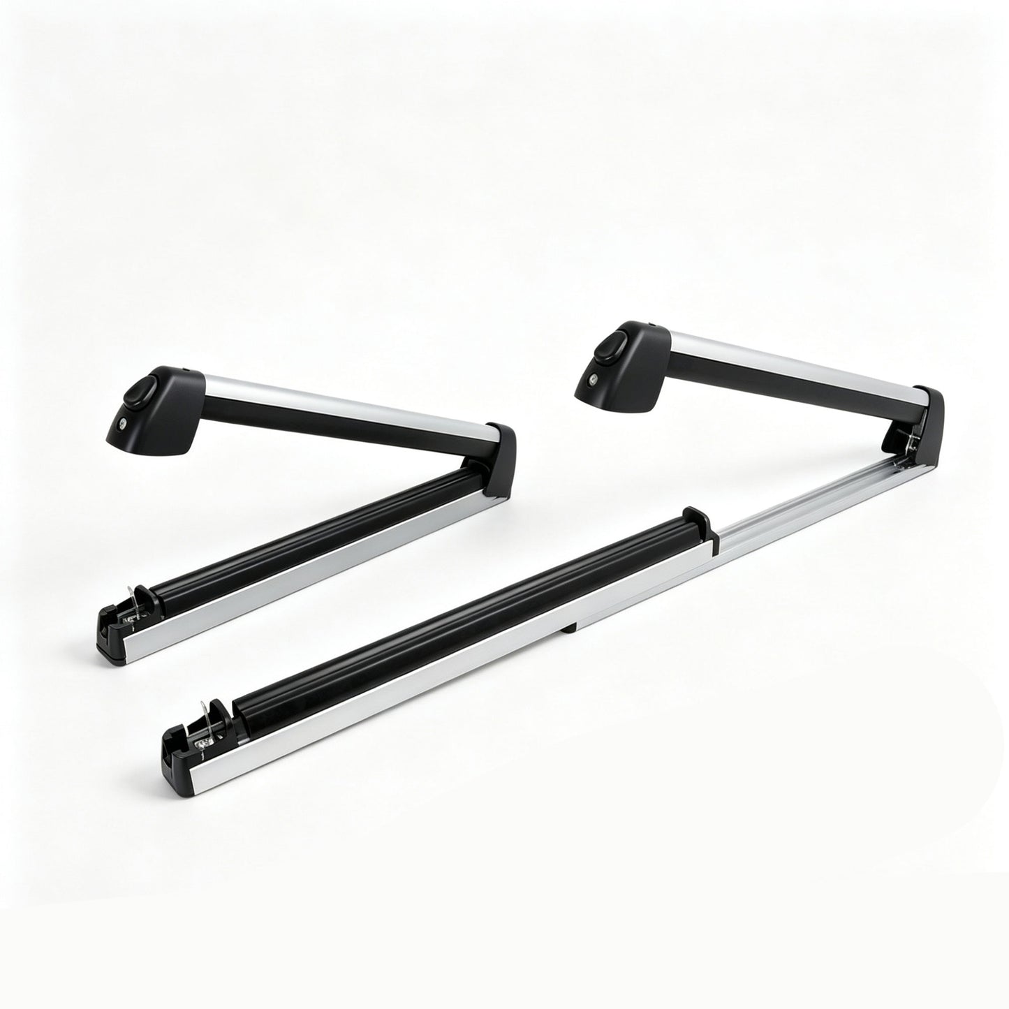 Extendable Universal Aluminium Ski Snowboard Fishing Rod Car Roof Rack Carrier Cross Bars