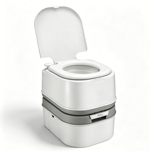 24L Outdoor Portable Camping Travel Toilet Flushable Potty Caravan Boating Mobile