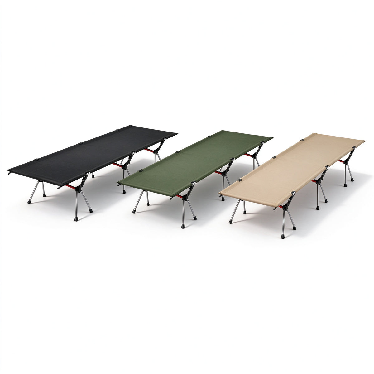 Height Adjustable Foldable Portable Outdoor Folding Camping Bed Stretcher Sleeping Cot Carry Bag