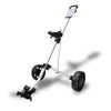 2 Wheels Foldable Aluminum Golf Club Buggy Trolley Cart Push Pull Footbrake Accessories