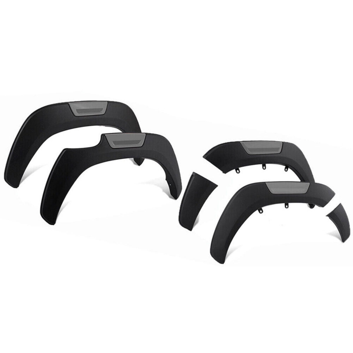 Front Rear Fender Flares for Toyota Hilux 2015-2021 2022 2023 SR/SR5 Wheel Arch - grey
