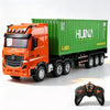 Huina 1/18 RC Remote Control Semi Container Truck Hauler Trailer Lorry Kids Boys Gift