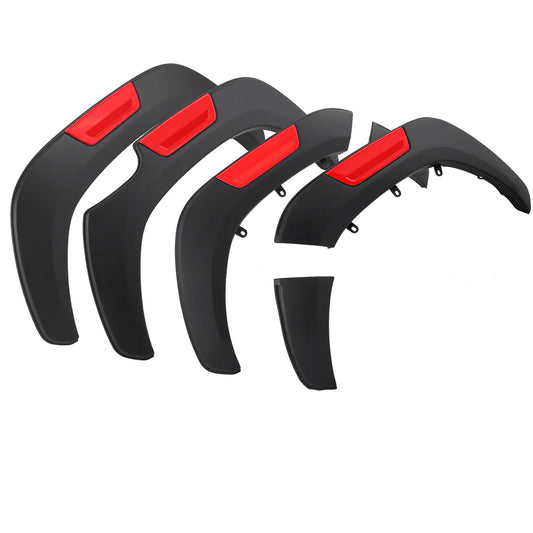 Front Rear Fender Flares for Toyota Hilux 2015-2021 2022 2023 SR/SR5 Wheel Arch - red
