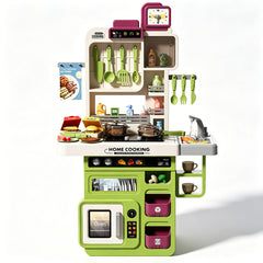 Kids Pretend Role Play Toy Kitchen Cooking Children Toddler Food Cookware Set