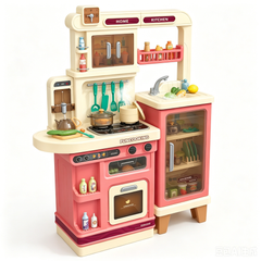 Kids Pretend Role Play Toy Kitchen Cooking Children Toddler Food Cookware Set