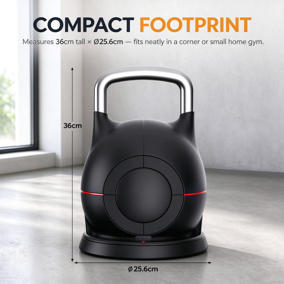 20kg Adjustable Kettlebell 7 in 1 Quick Weight Change Selection Home Gym Fitness Training