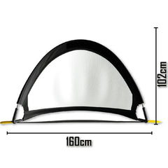 2 x SOCCER GOAL 160CM POP UP GOALS PORTABLE ELITE NEW FOOTBALL SET GIFT