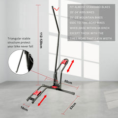 Adjustable Vertical Bike Rack Display Storage Bicycle Floor Stand Parking Indoor Garage