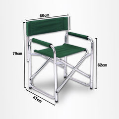 Directors Aluminium Folding Chair Camping Picnic Director Fishing Foldable