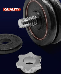 20KG Dumbbell Set Weight Dumbbells Home Gym Training Fitness BarBell Equipment Case