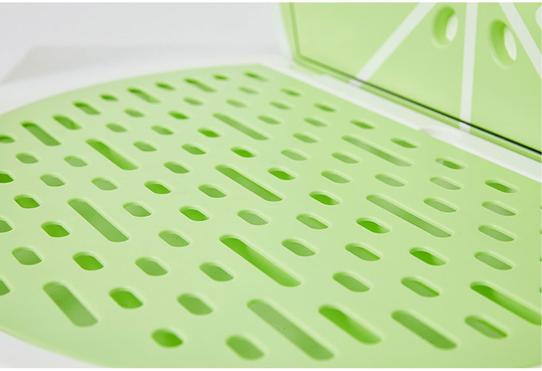 Vetreska Fruity Portable Cat Kitty Toilet Litter Box Tray House Lid Scoop Set Lime