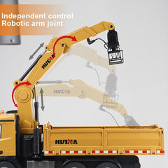 Huina RC Timber Grab Dumper Truck Lift Hoist 1/14 Construction Vehicle Kids Toy