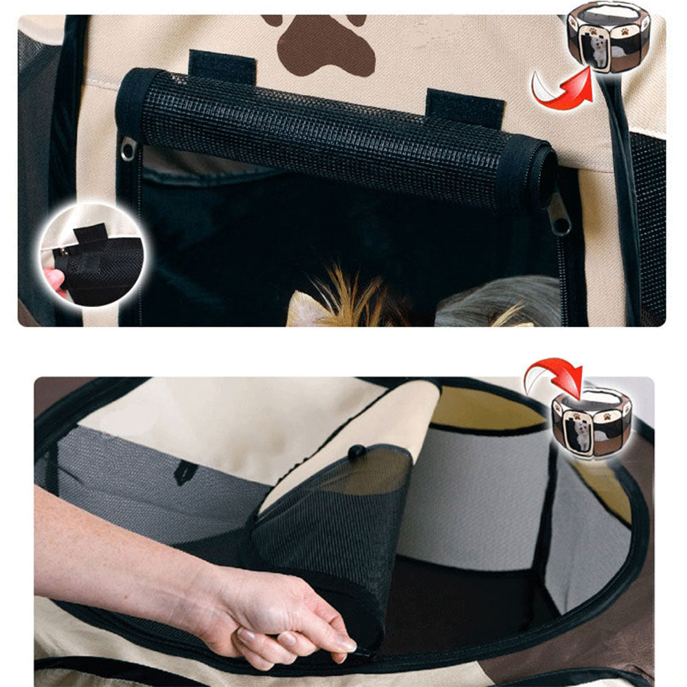 8 Panel Portable Puppy Dog Pet Exercise Playpen Crate