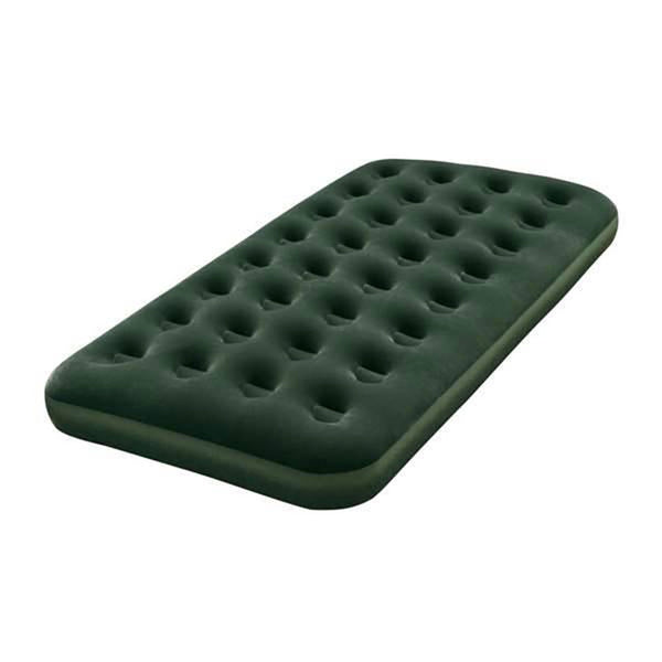 Bestway Comfort Quest Inflatable Flocked Air Bed Mattress Single - green