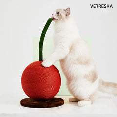 Vetreska Cat Kitten Scratcher Cherry Tree Climbing Scratching Board Gym Mini