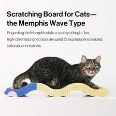 Pidan Cat Kitten Triangle Scratching Post Corrugated Cardboard Scratcher Board Wave
