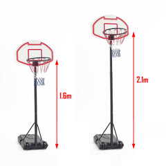 Adjustable Portable Height Junior Kids Basketball Stand System Net Ring Hoop Set