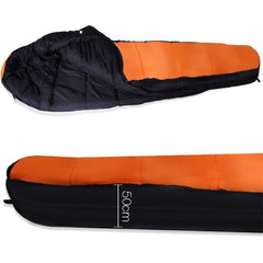 -15°C Outdoor Camping Sleeping Bag Thermal Tent Hiking Winter Compact Orange