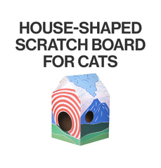 Pidan Cat Kitten Scratcher house CAT HUT Corrugated Cardboard Scratching Board Fuji