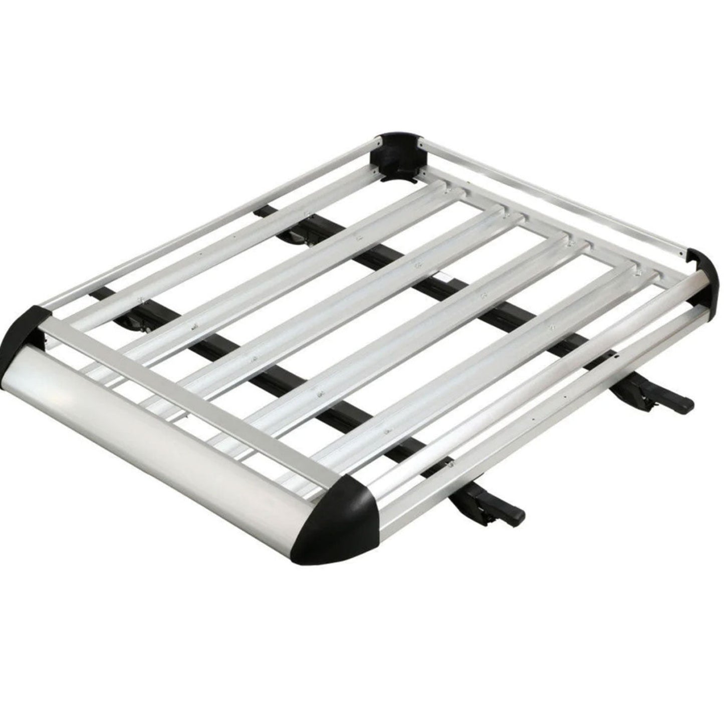 1.6M Aluminium Alloy Car 4WD 4x4 Roof Rack Basket Cargo Luggage Carrier Box Bar Silver