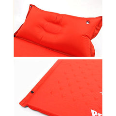 Air Bed Self Inflating Mattress Sleeping Mat Camp Camping Hiking Joinable - red
