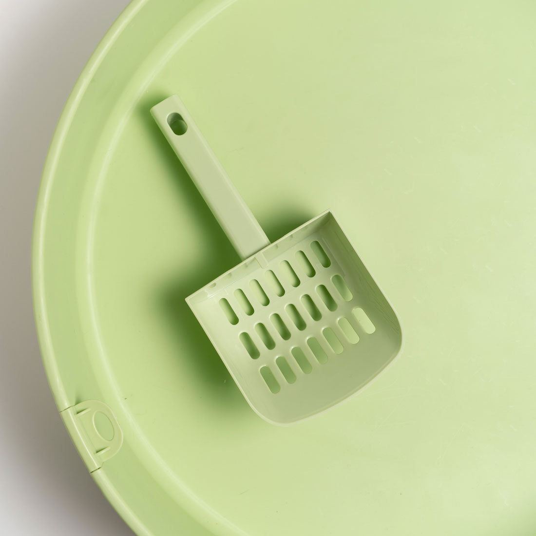 Pidan Igloo Snow House Portable Hooded Cat Toilet Litter Box Tray House with Scoop - green