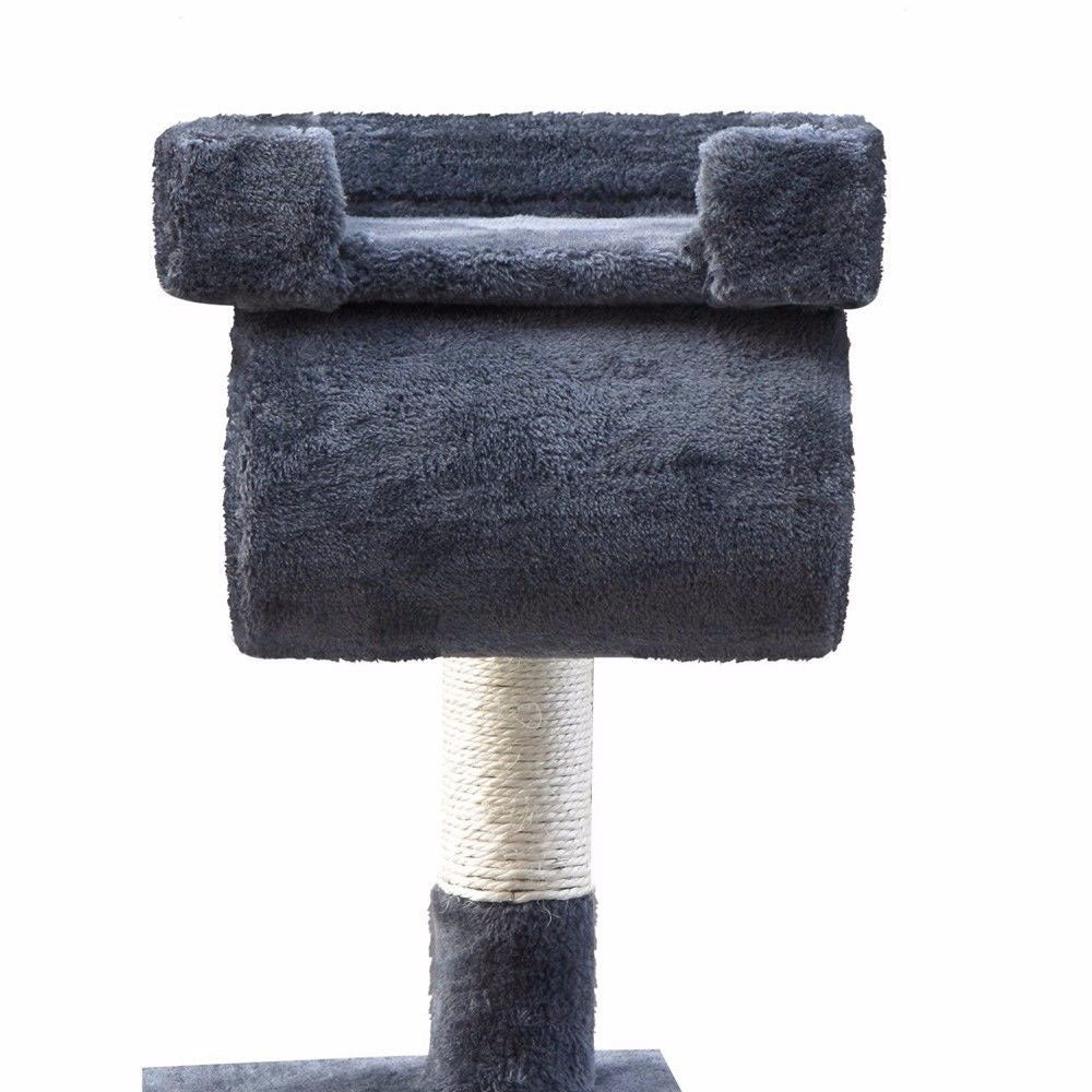 158cm Cat Tree Scratching Post Scratcher Pole Gym Toy House Furniture Multilevel - grey