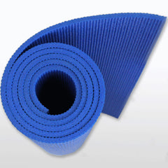 Extra Thick 6mm PVC Yoga Gym Pilate Mat Fitness Non Slip Exercise Board - blue