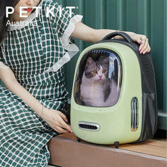 PETKIT Auto Air Fresh Cat Kitten Puppy Lamp Fan Capsule Carrier Backpack Travel