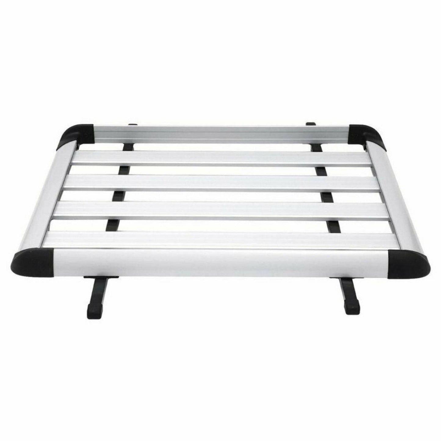 1.4M Aluminium Alloy Car 4WD 4x4 Roof Rack Basket Cargo Luggage Carrier Box Bars - silver