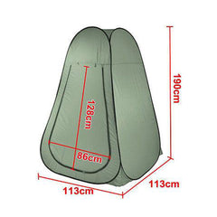 Pop Up Camping Shower Toilet Tent Outdoor Privacy Portable Change Room Shelter - green