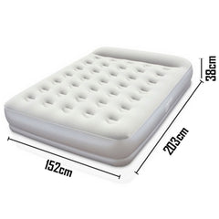 Bestway Restaira Queen Air Bed Inflatable Mattress Built-in Electric Pump Camp