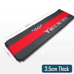 2 x 5cm Thick Self Inflating Mattress Sleeping Mat Air Bed Camping Camp Hiking Joinable Red