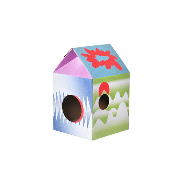 Pidan Cat Kitten Scratcher house CAT HUT Corrugated Cardboard Scratching Board Geo