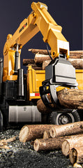 Huina RC Timber Grab Dumper Truck Lift Hoist 1/14 Construction Vehicle Kids Toy