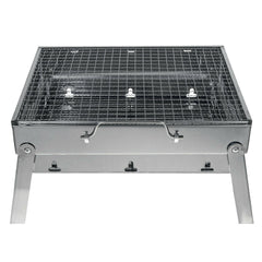 Portable Stainless Steel BBQ Charcoal Wood Outdoor Barbecue Grill Camping Picnic