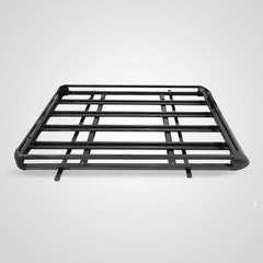1.4M Aluminium Alloy Car 4WD 4x4 Roof Rack Basket Cargo Luggage Carrier Box Bar Black