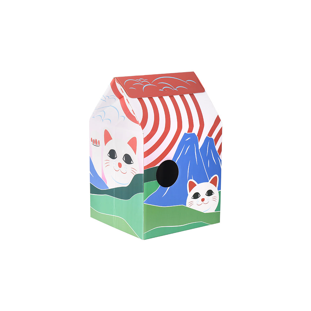Pidan Cat Kitten Scratcher house CAT HUT Corrugated Cardboard Scratching Board