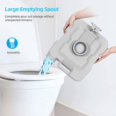 20L Outdoor Portable Camping Travel Toilet Flushable Potty Camp Caravan Boating P