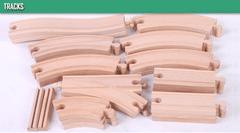 Wooden Train Table Tracks Children Pretend Play Set Toy Kids Toddlers Thomas 60s