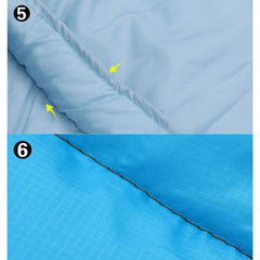 Outdoor Camping Envelope Sleeping Bag Thermal Tent Hiking Winter Single -12°C - blue