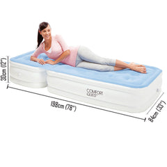 Bestway Quest Inflatable Air Bed Mattress With Adjustable Backrest