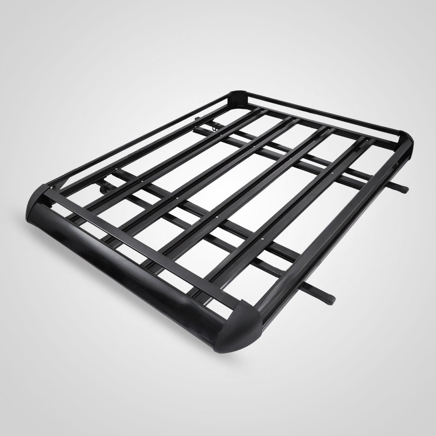 1.27M Aluminium Alloy Car 4WD 4x4 Roof Rack Basket Cargo Luggage Carrier Box Bar Black